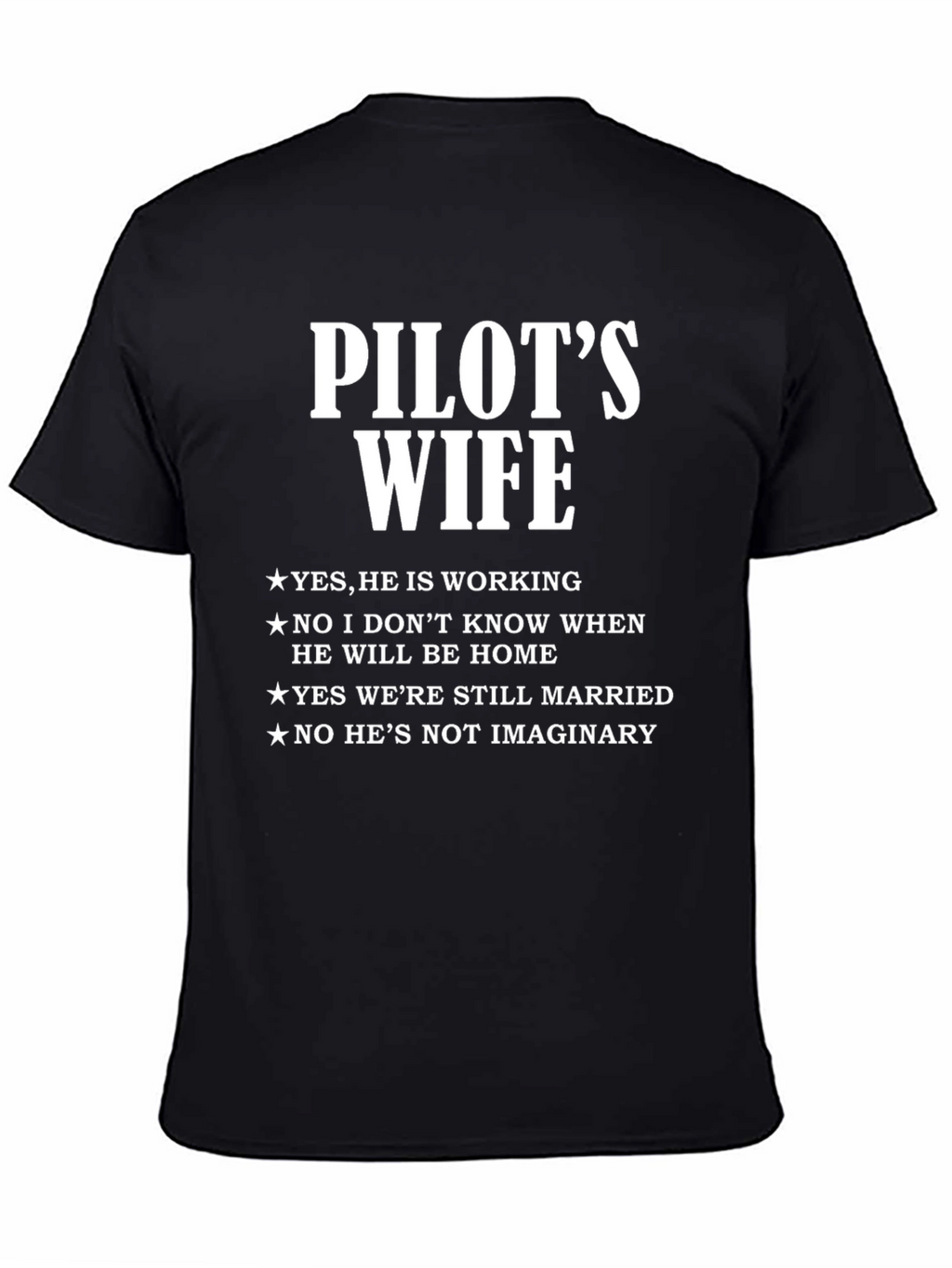 Pilots Wife T-Shirt - Funny Wife Life Tee