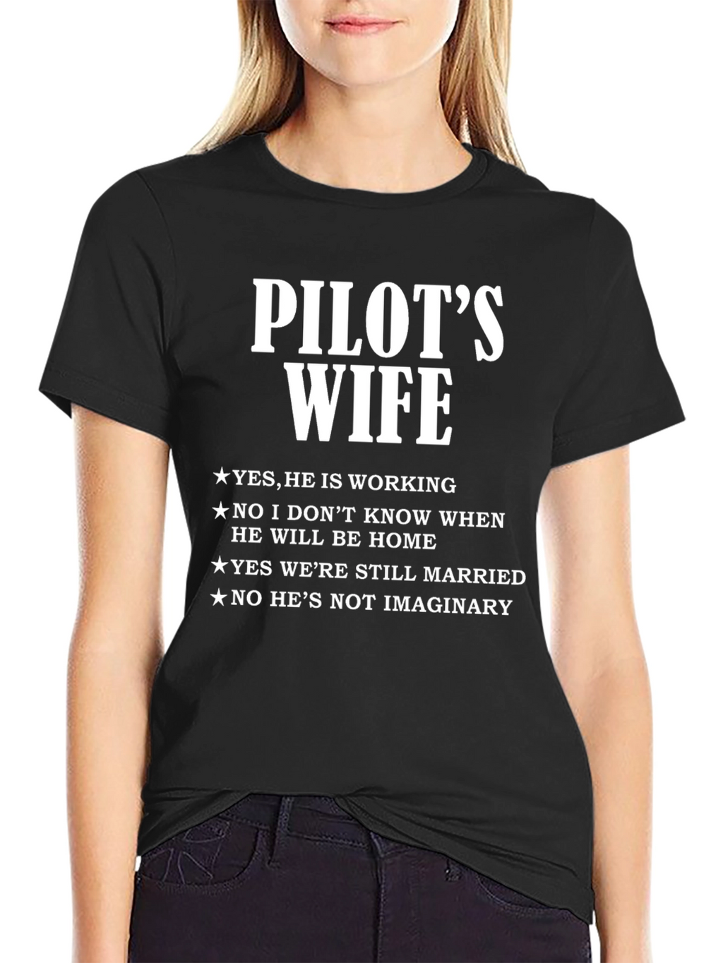 Pilots Wife T-Shirt - Funny Wife Life Tee