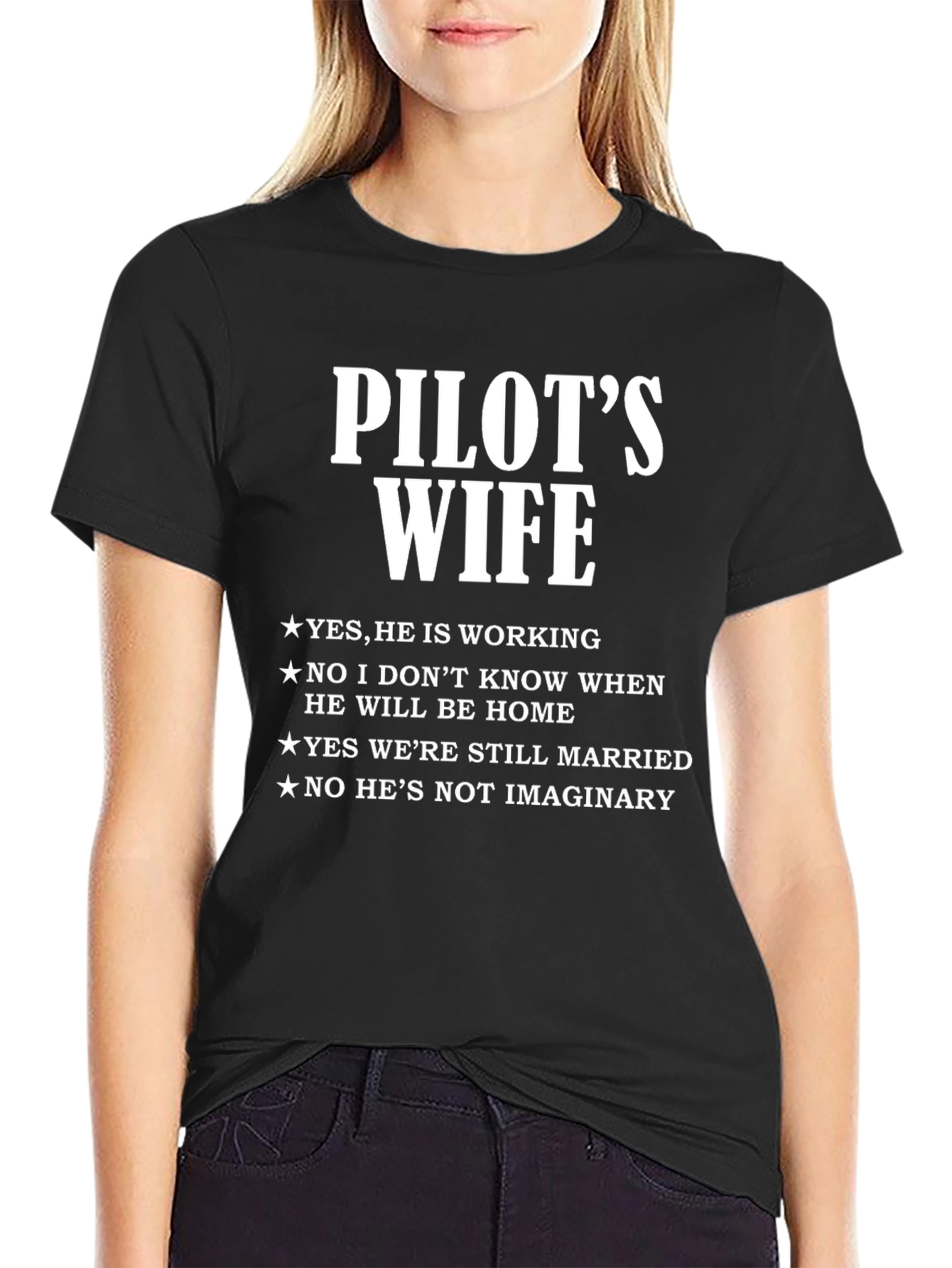 Pilots Wife T-Shirt - Funny Wife Life Tee