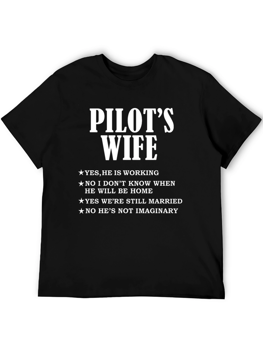 Pilots Wife T-Shirt - Funny Wife Life Tee