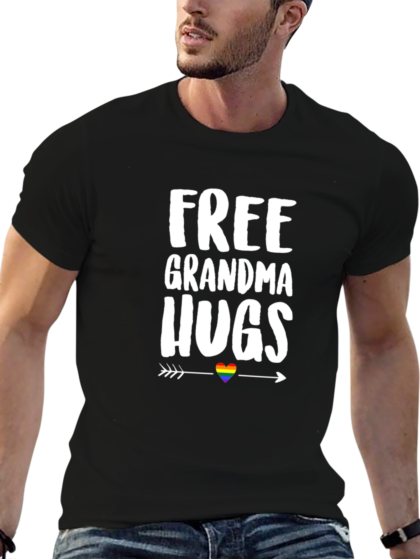 Free Grandma Hugs Pride T-Shirt