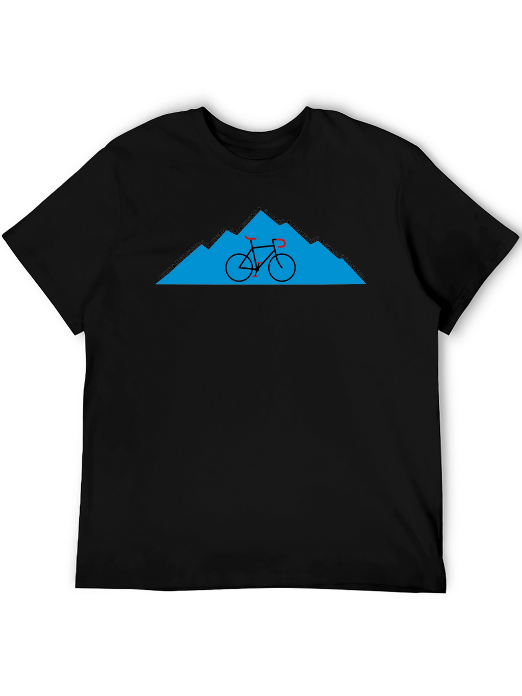 Cycling Mountain Graphic Tee - Black
