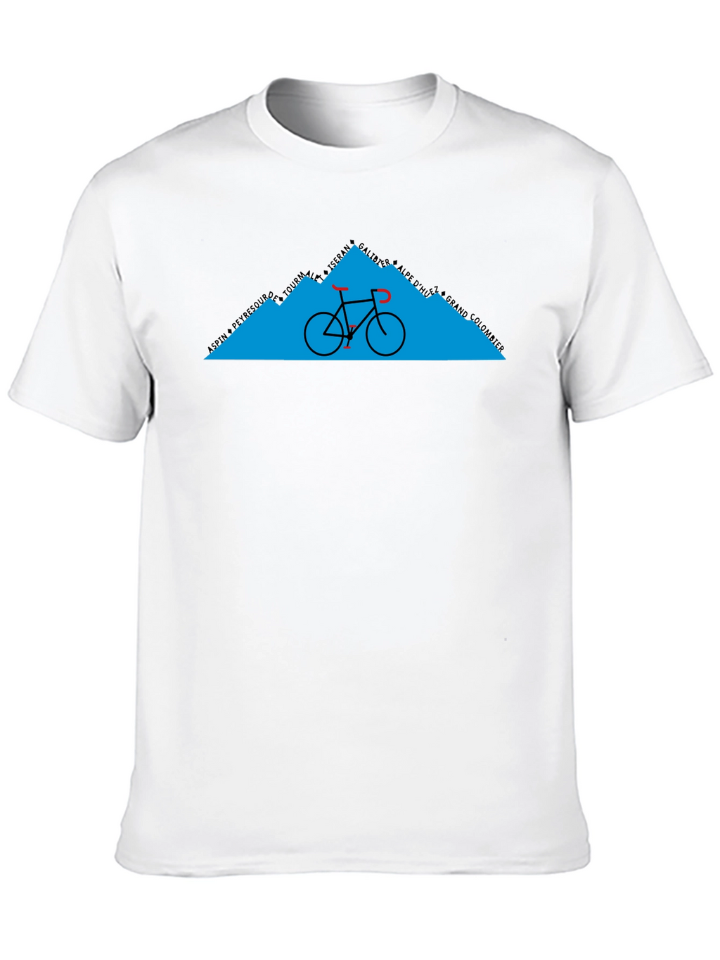 Cycling Mountain Graphic Tee - Black