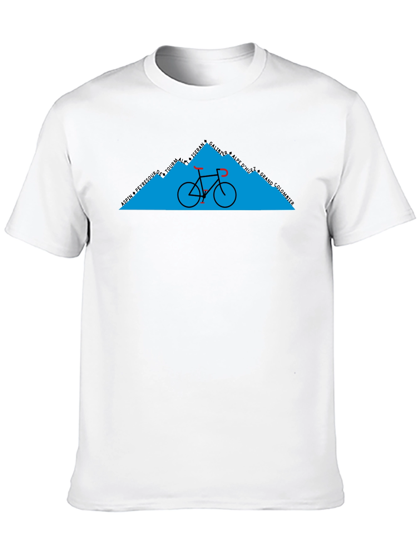 Cycling Mountain Graphic Tee - Black