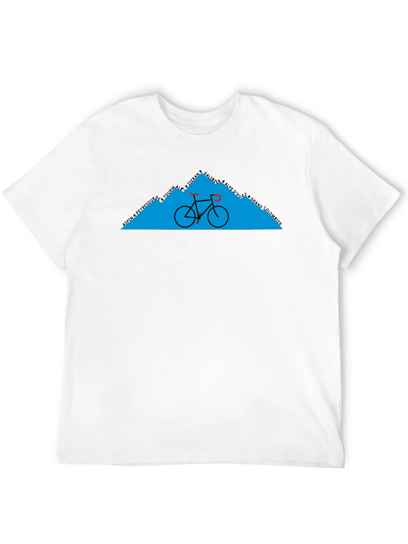 Cycling Mountain Graphic Tee - Black