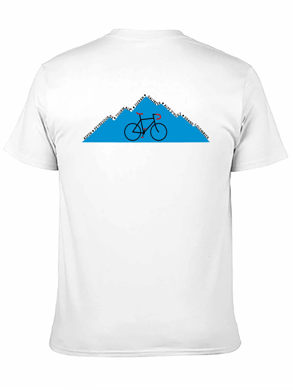 Cycling Mountain Graphic Tee - Black