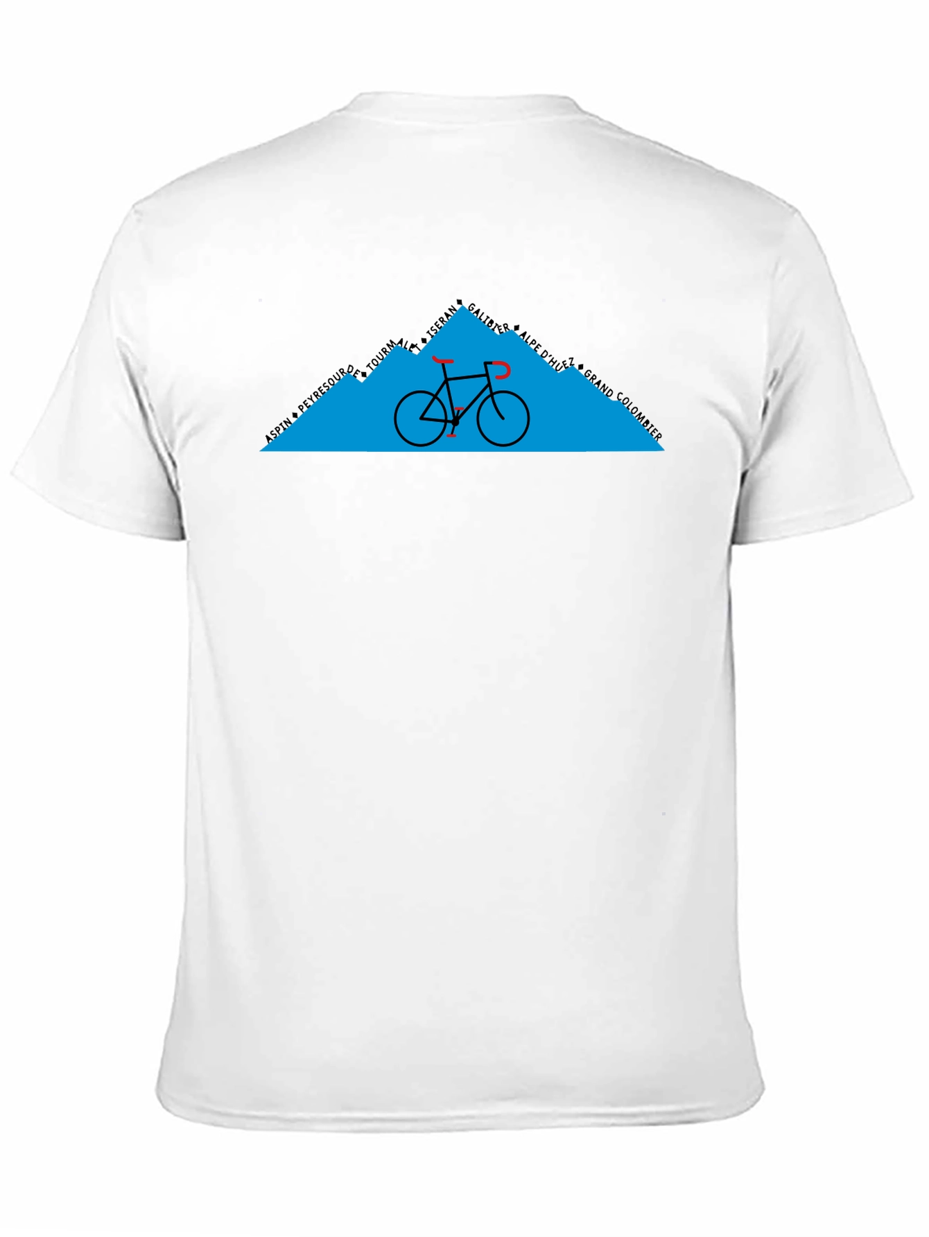 Cycling Mountain Graphic Tee - Black