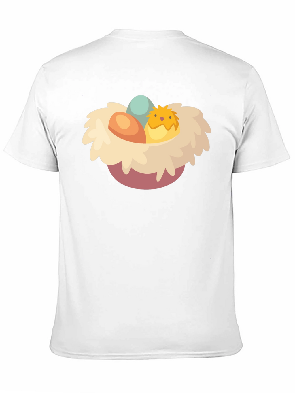 Cute Chick Easter Nest Graphic T-Shirt