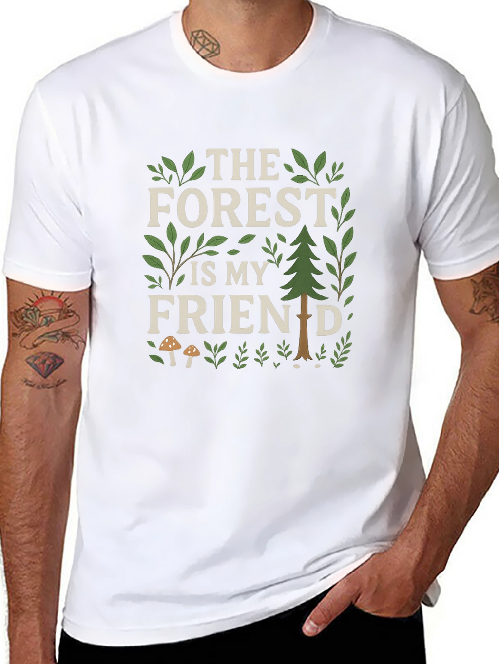 Forest Friend Graphic Tee - Nature Lovers Shirt
