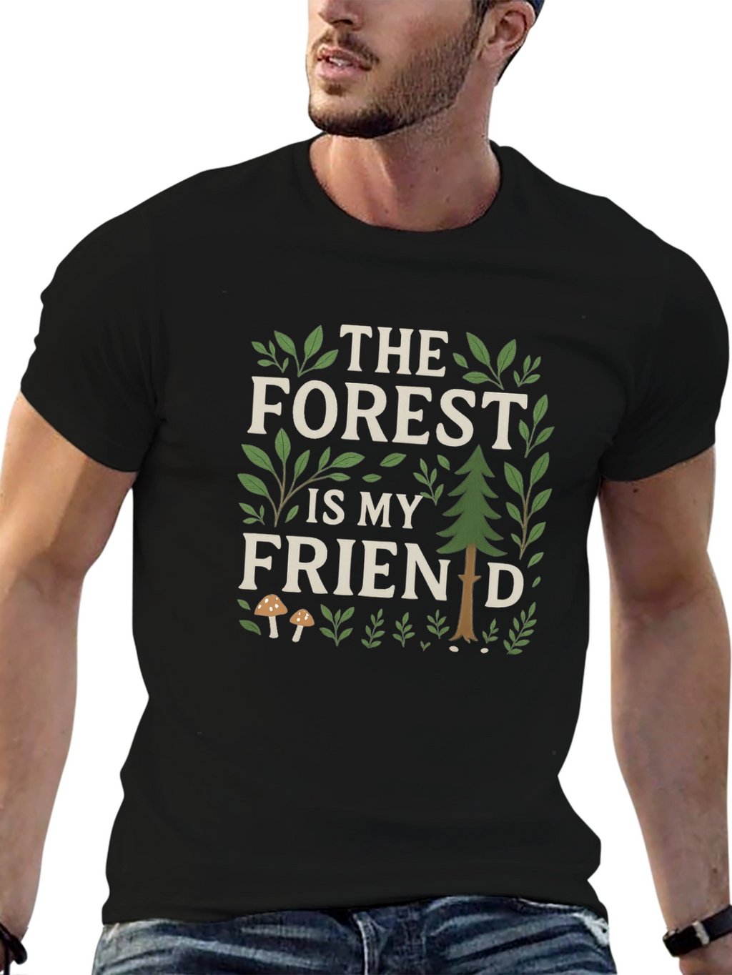 Forest Friend Graphic Tee - Nature Lovers Shirt
