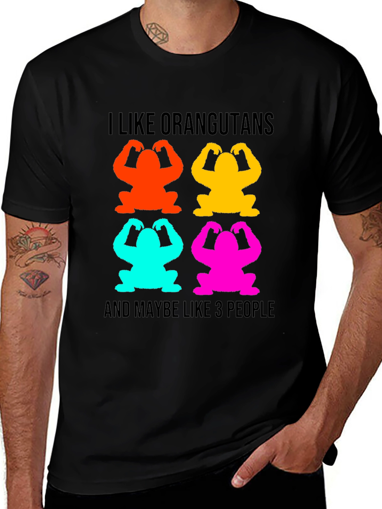 I Like Orangutans T-Shirt Funny Orangutan Lover Tee