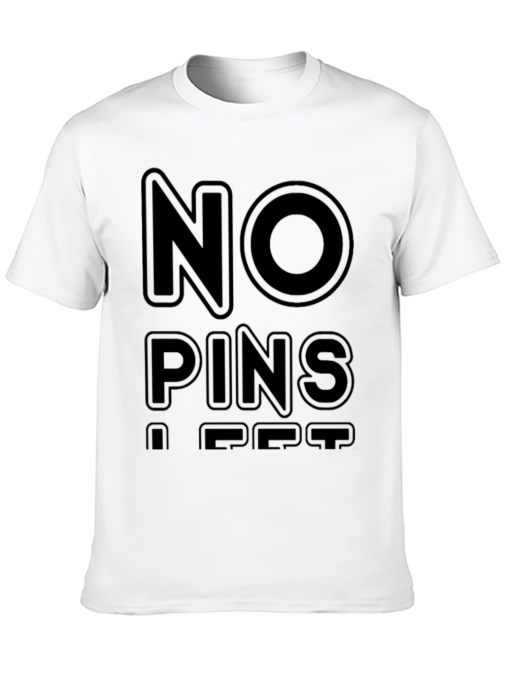 No Pins A Pet Black T-Shirt