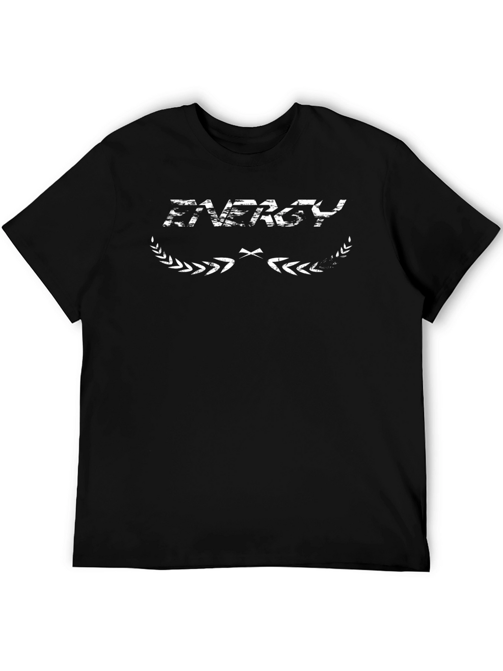 Energy Graphic T-Shirt - Black Crew Neck Tee