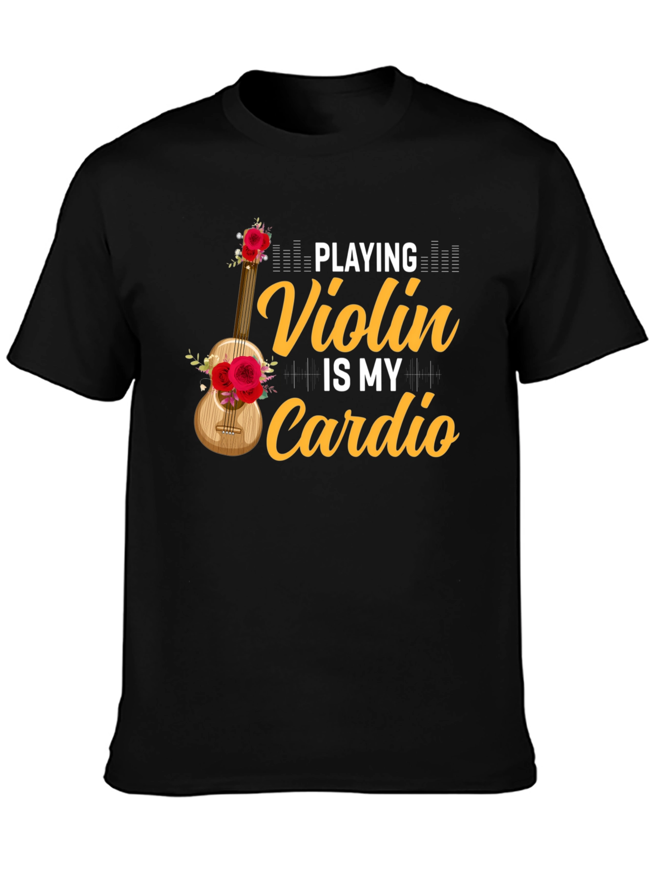 Violin is My Cardio Graphic Tee - Music Lover T-Shirt