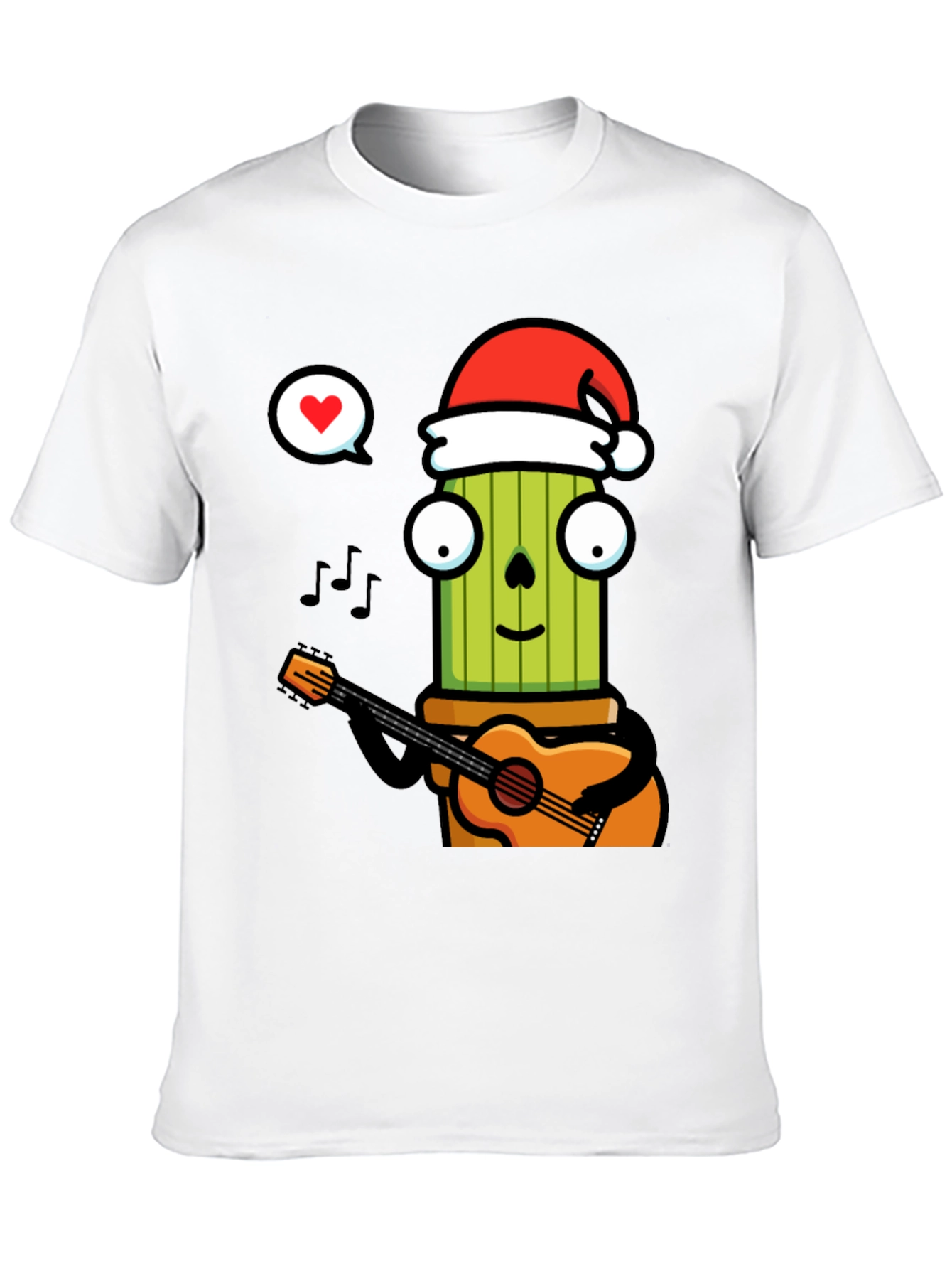 Festive Cactus Musician T-Shirt