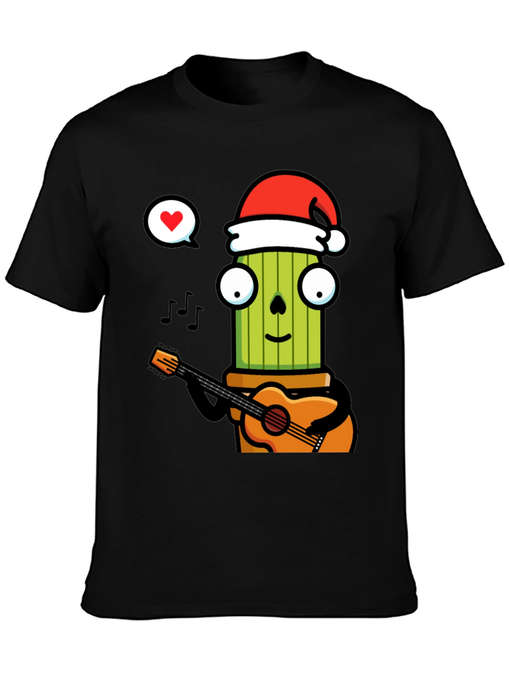 Festive Cactus Musician T-Shirt