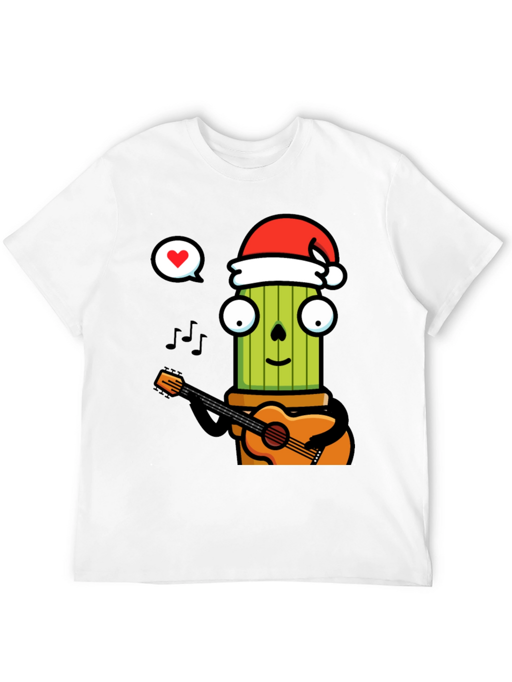 Festive Cactus Musician T-Shirt