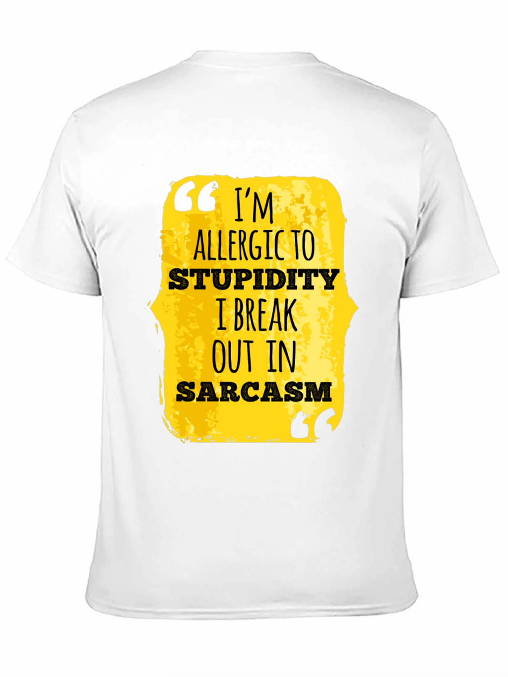 Sarcastic Statement Graphic Tee - Black