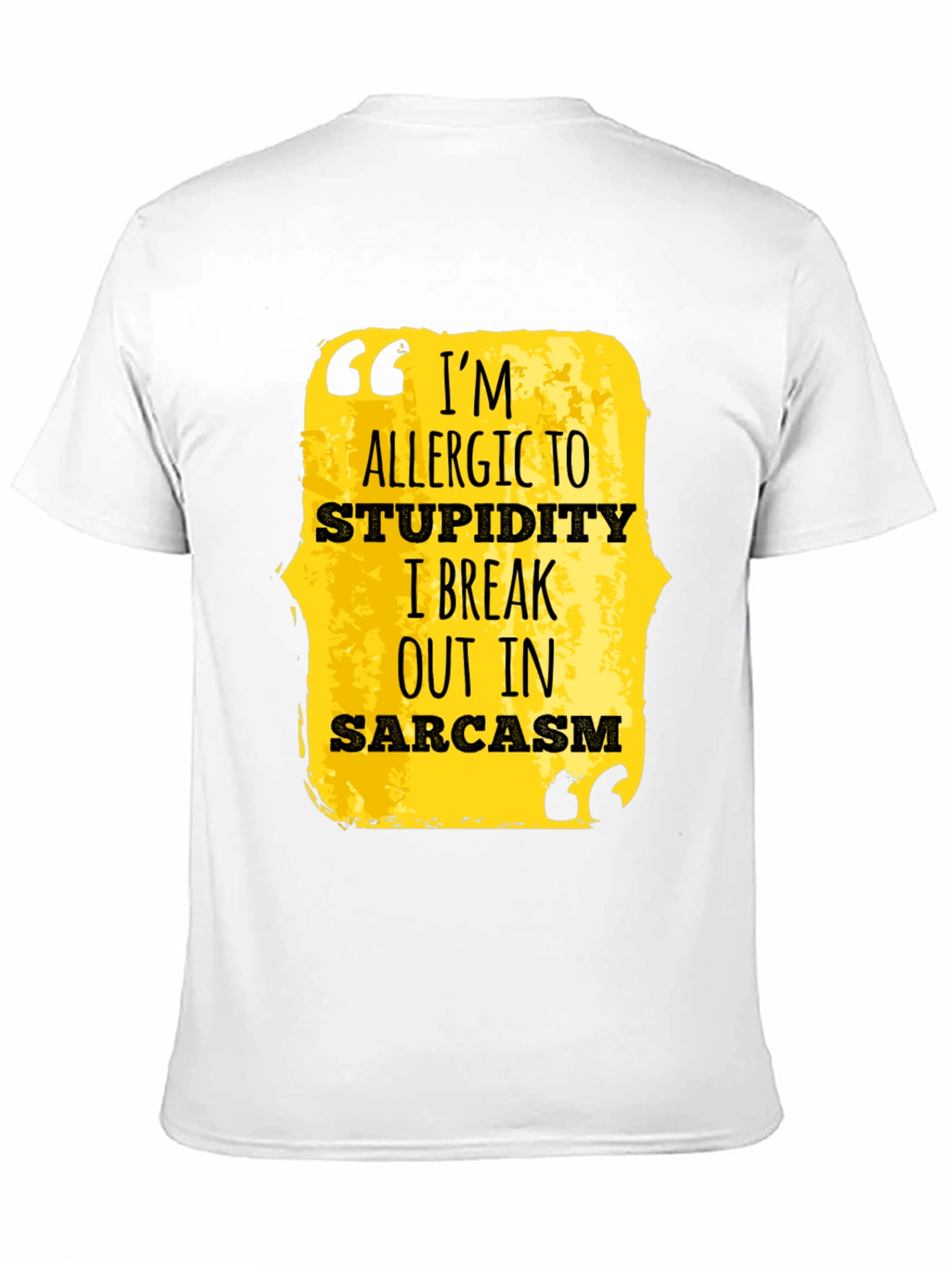 Sarcastic Statement Graphic Tee - Black