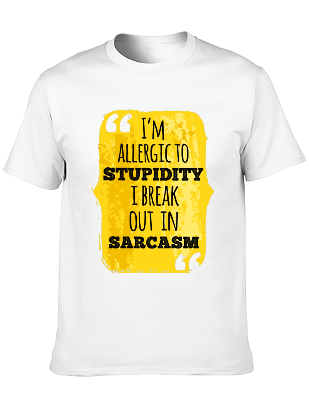 Sarcastic Statement Graphic Tee - Black