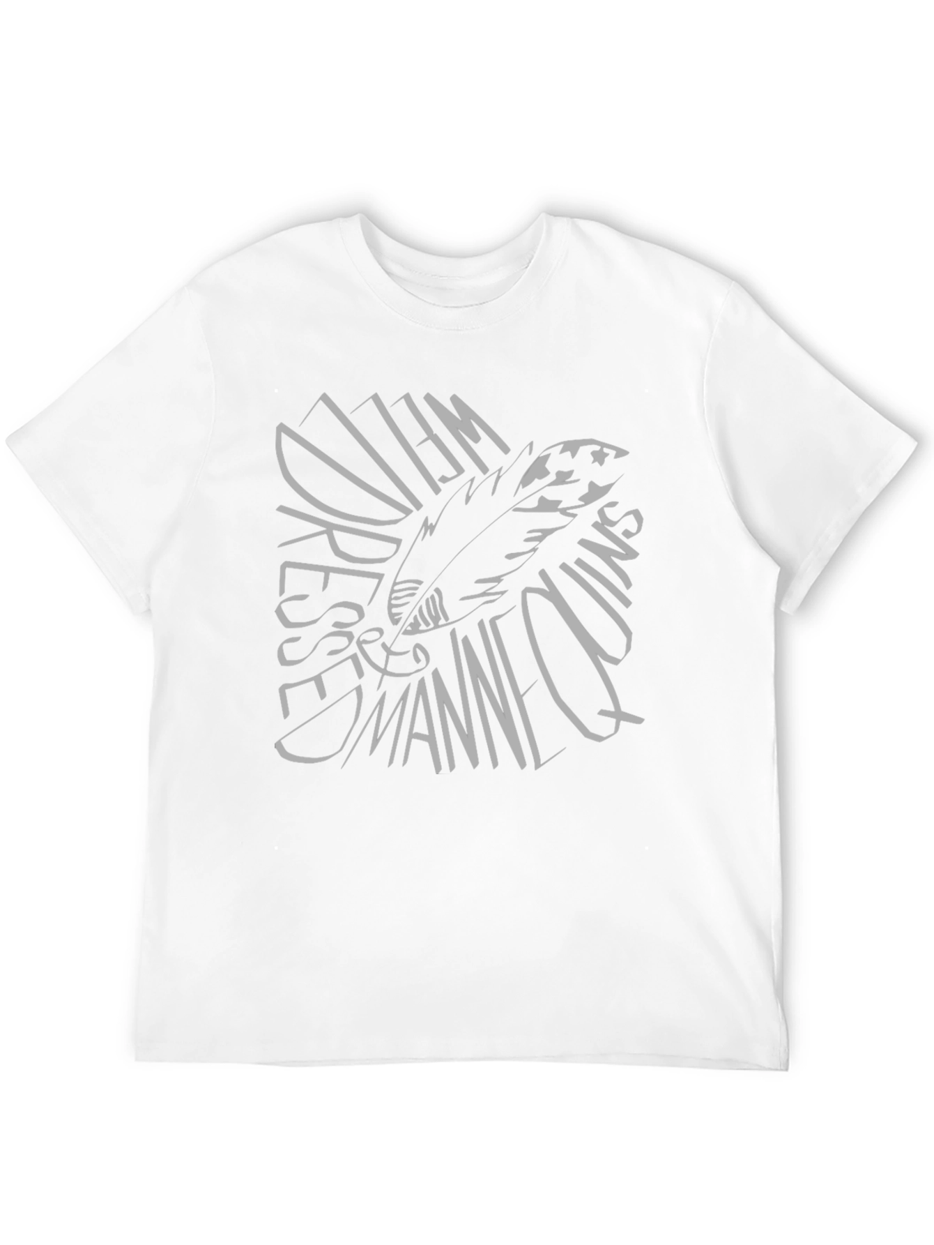 Feather Graphic Black T-Shirt