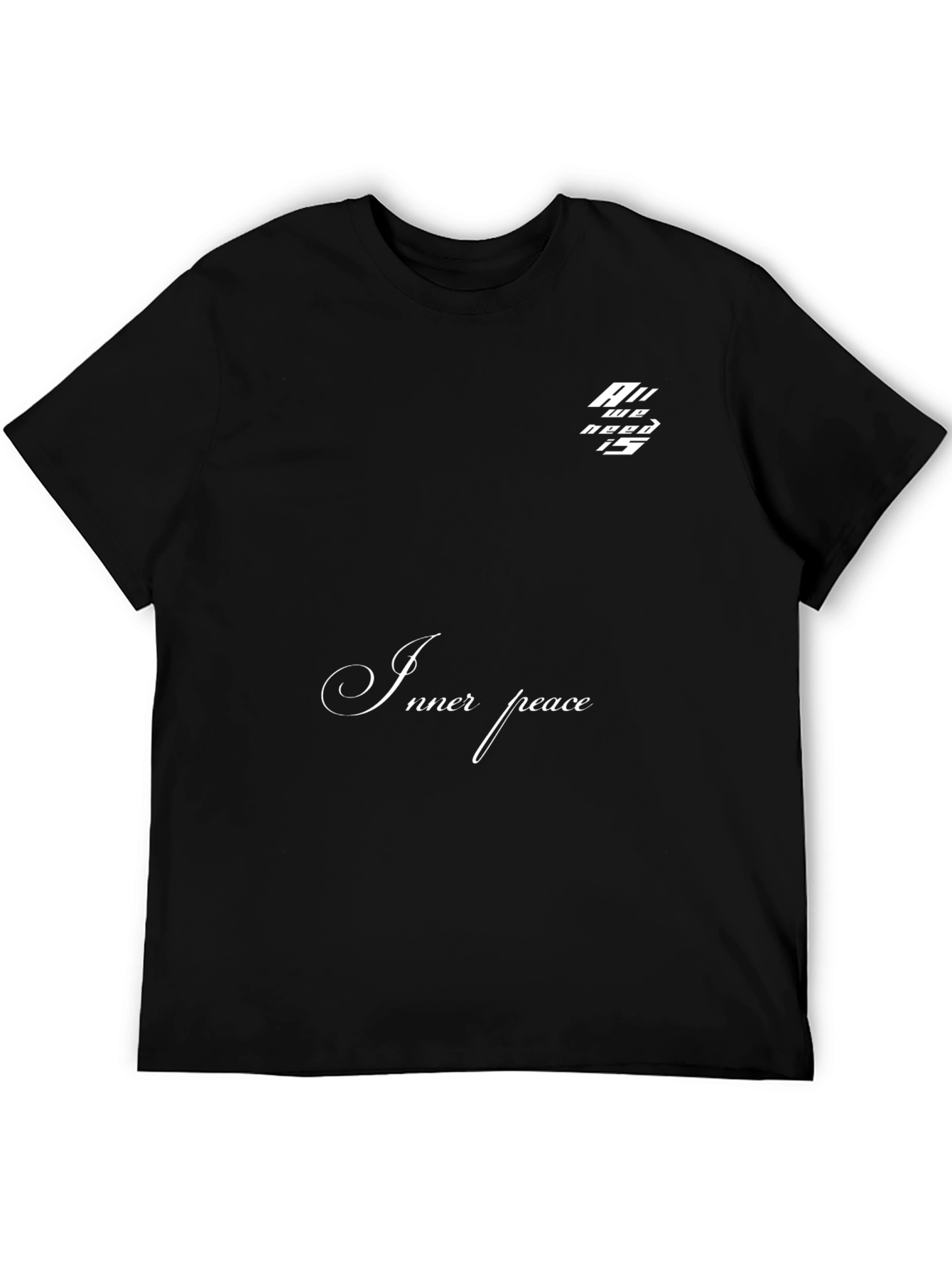 Inner Peace Graphic Tee - Stylish Black T-Shirt