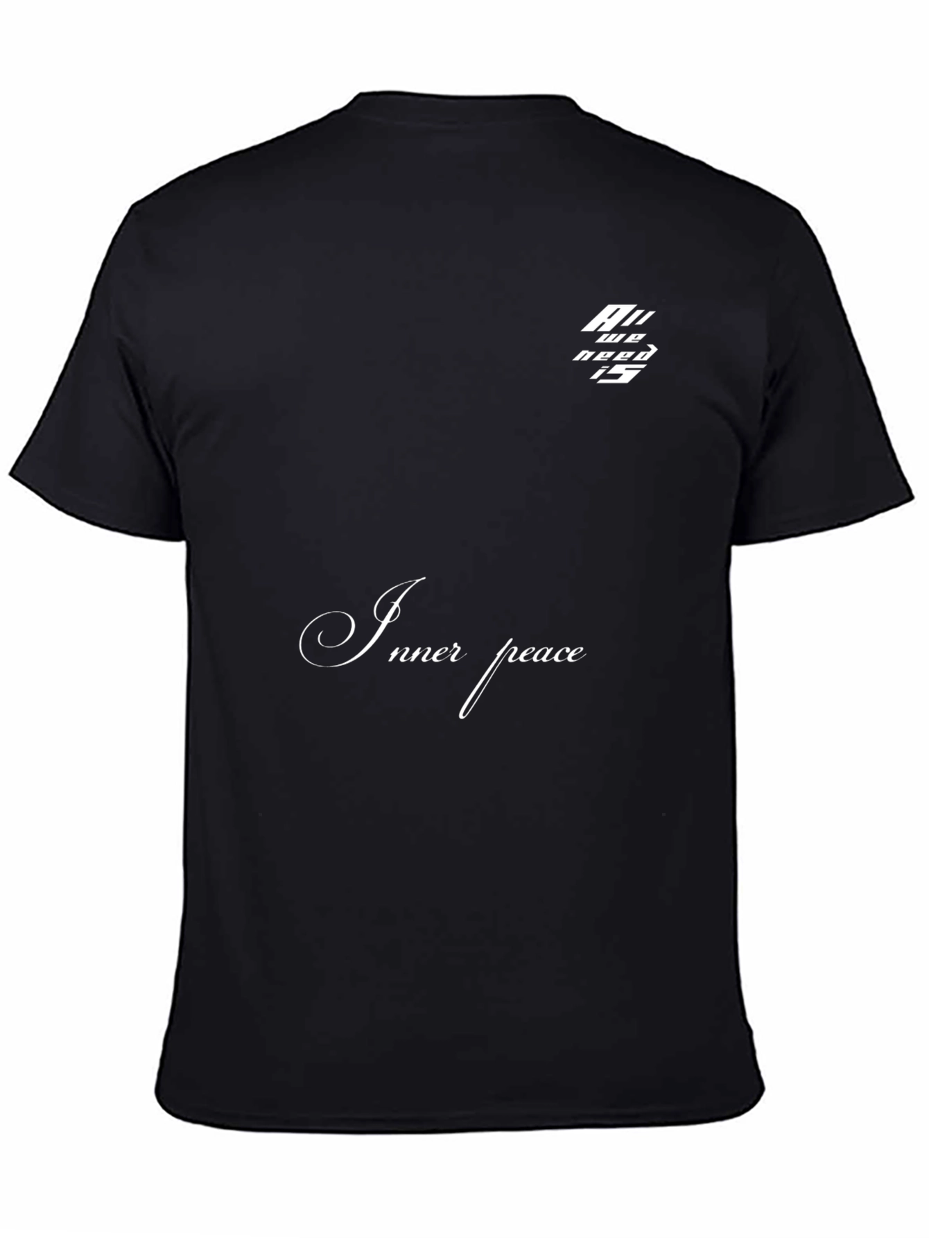 Inner Peace Graphic Tee - Stylish Black T-Shirt