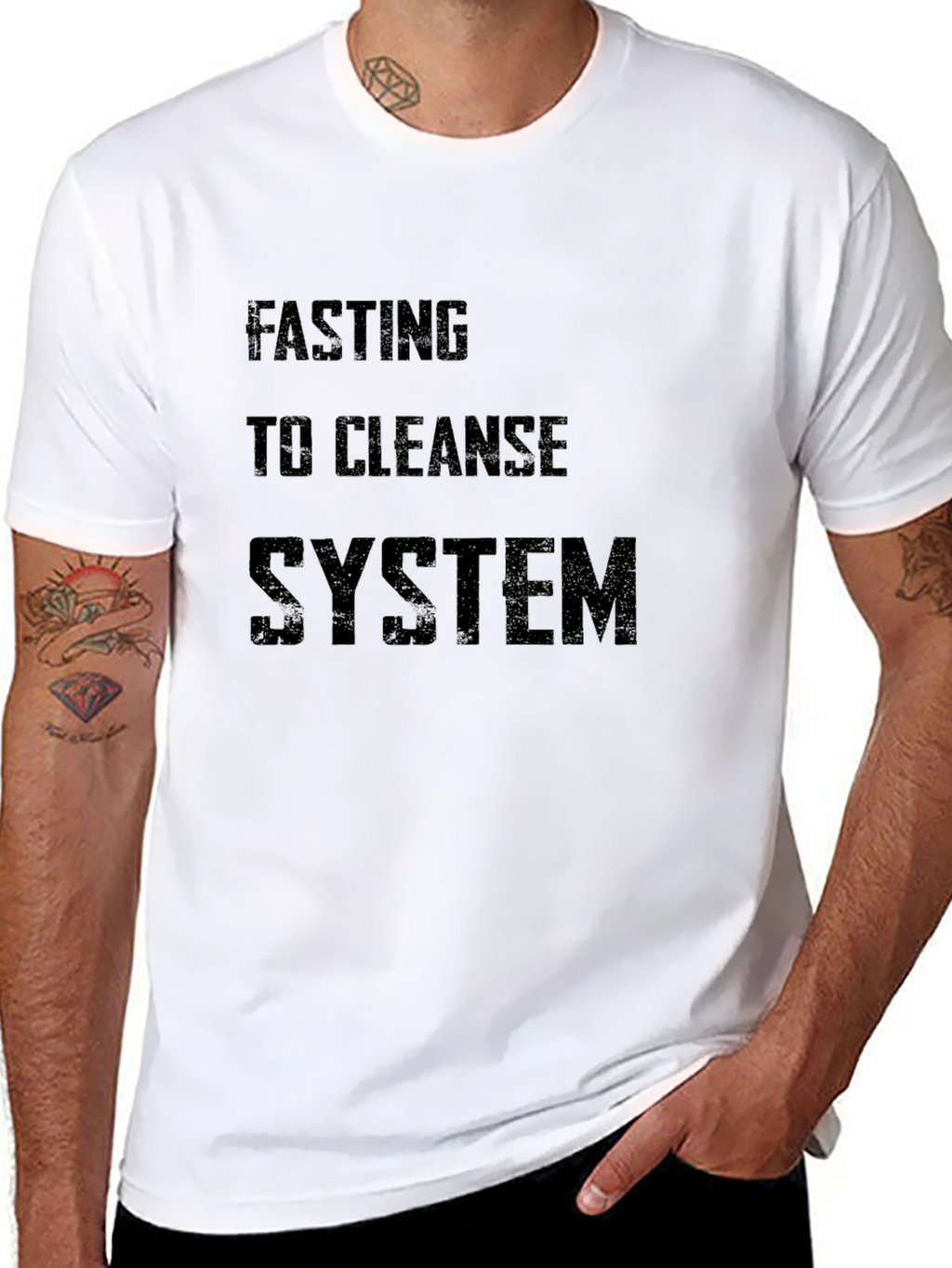 Fasting Cleanse System Black T-Shirt