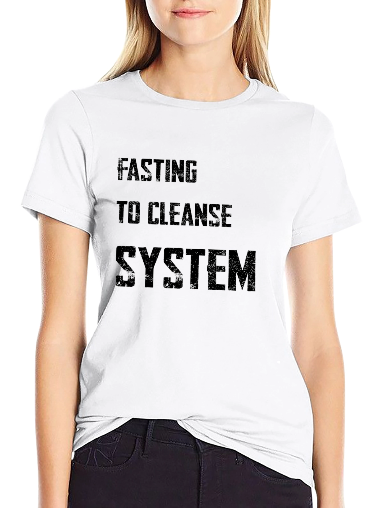 Fasting Cleanse System Black T-Shirt