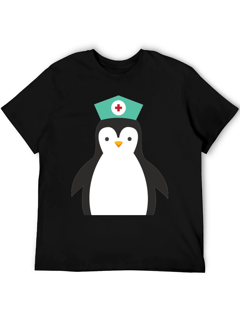 Nurse Penguin Graphic T-Shirt