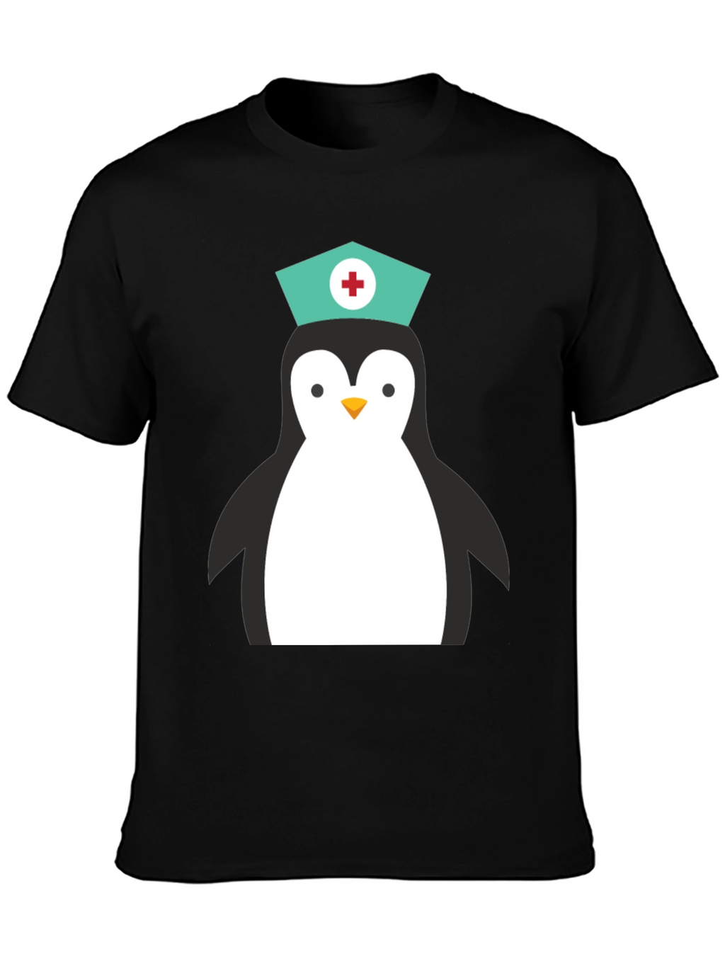 Nurse Penguin Graphic T-Shirt
