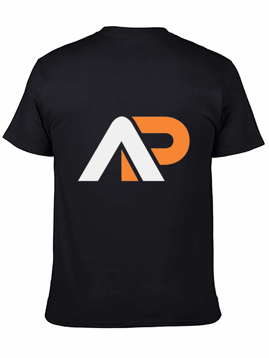 Stylish AP Logo Graphic Tee - Black