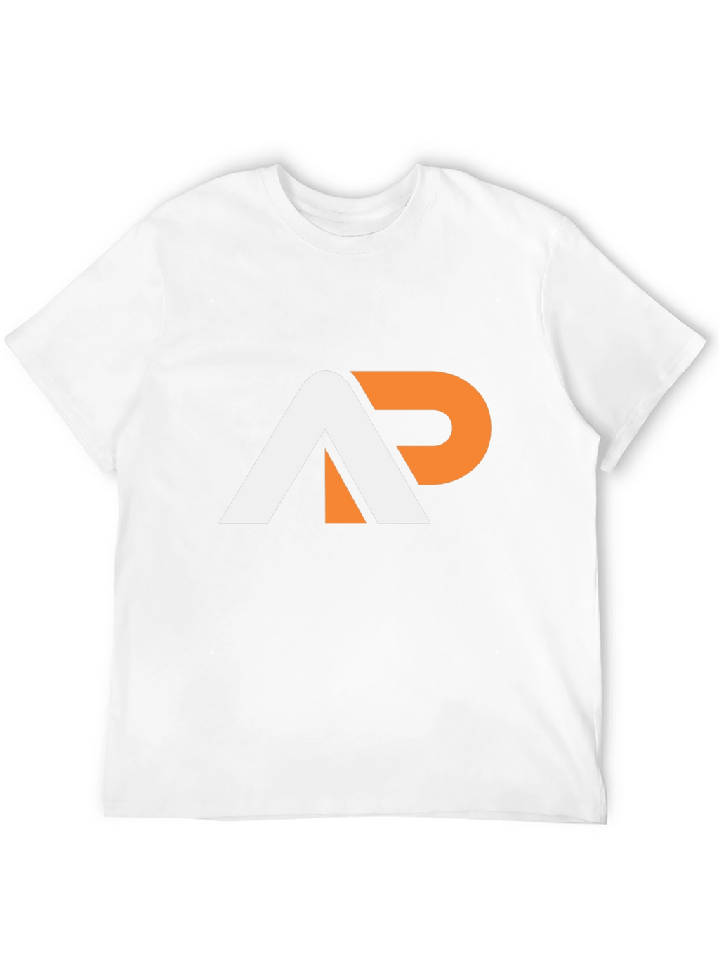 Stylish AP Logo Graphic Tee - Black