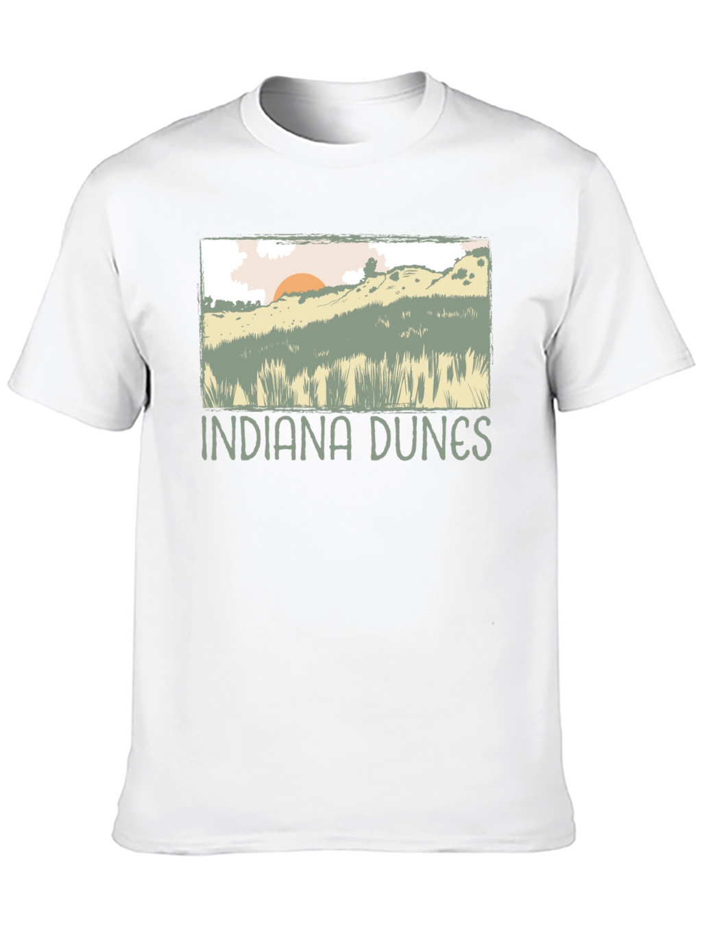 Indiana Dunes Graphic T-Shirt - Nature Inspired Tee