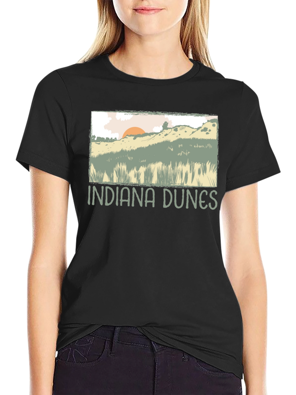 Indiana Dunes Graphic T-Shirt - Nature Inspired Tee