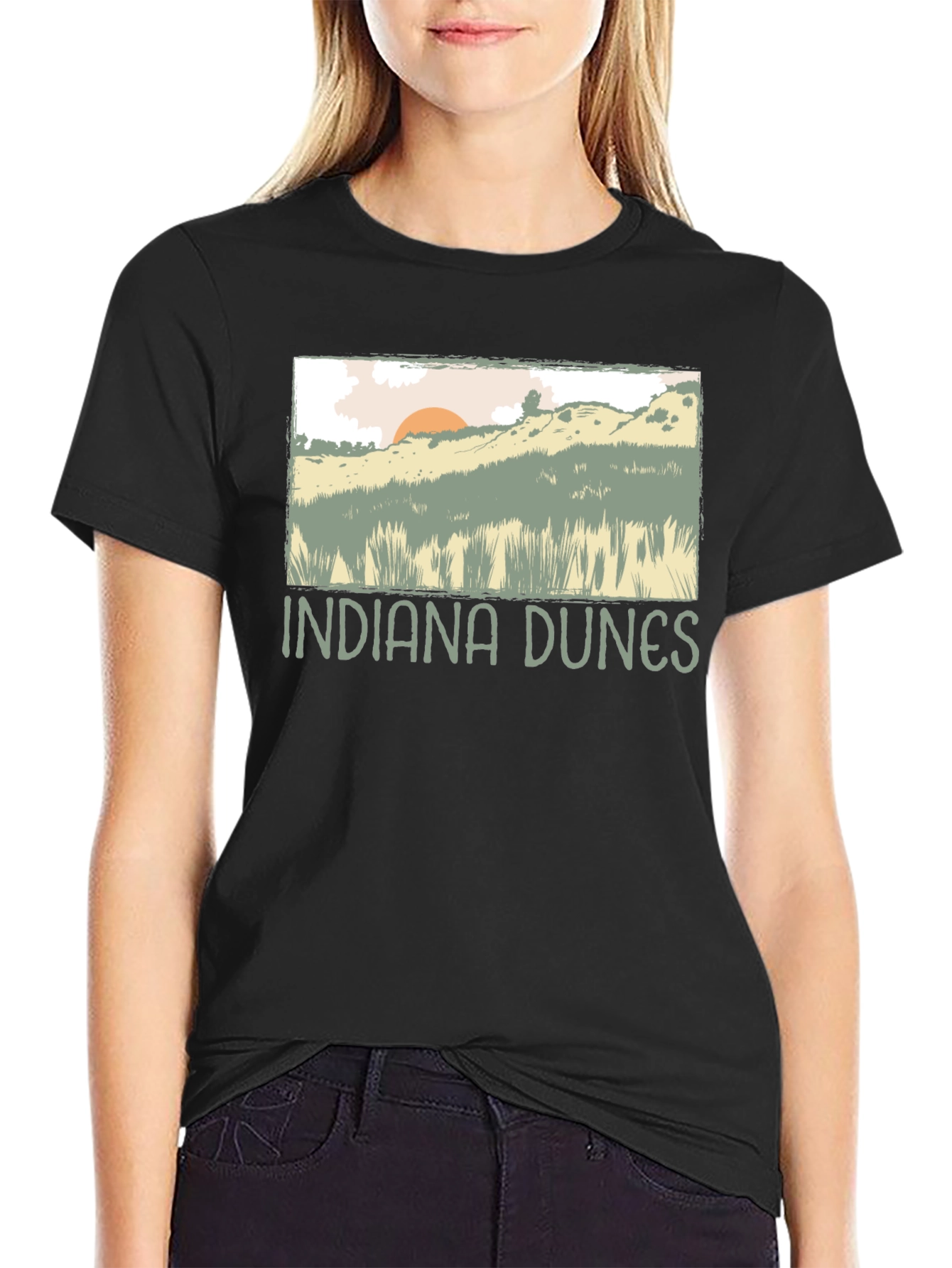 Indiana Dunes Graphic T-Shirt - Nature Inspired Tee
