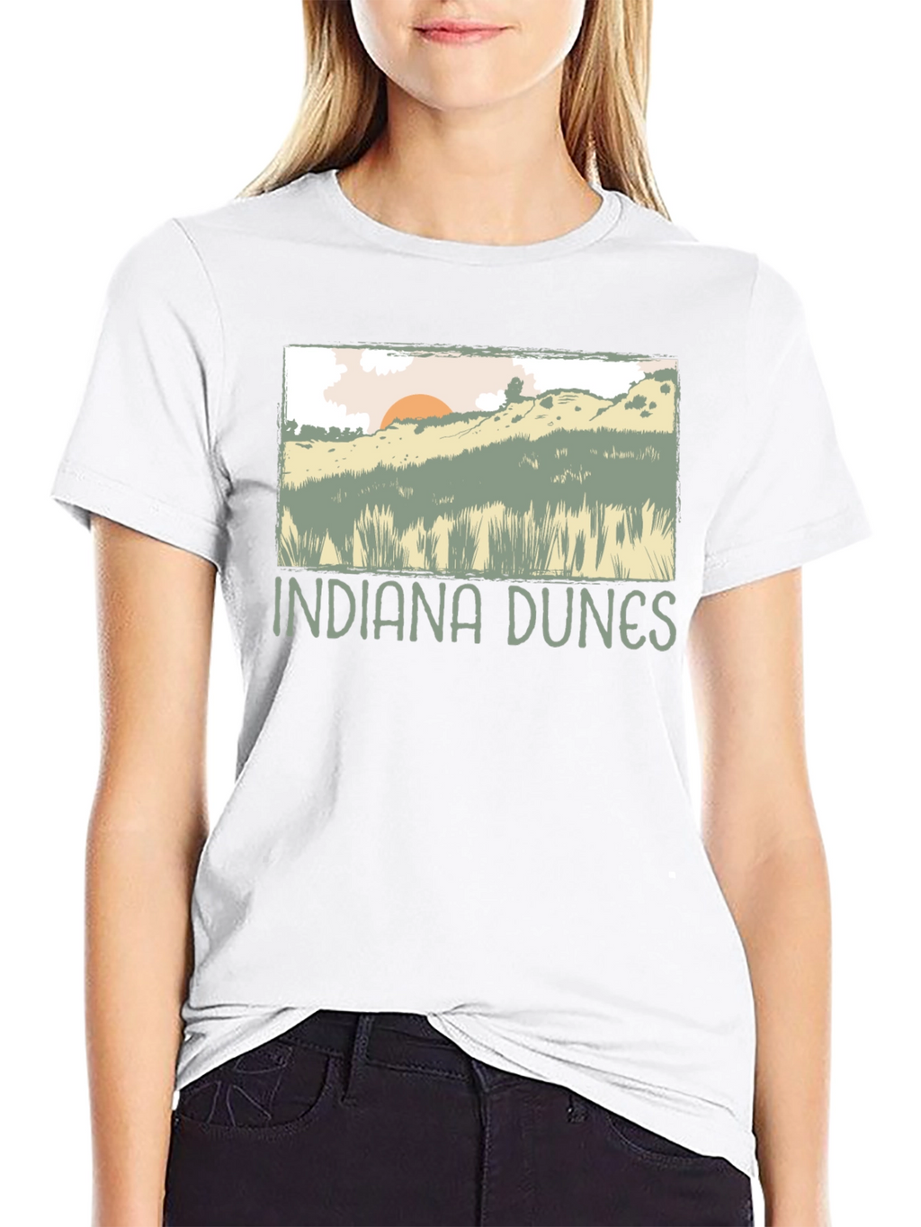 Indiana Dunes Graphic T-Shirt - Nature Inspired Tee