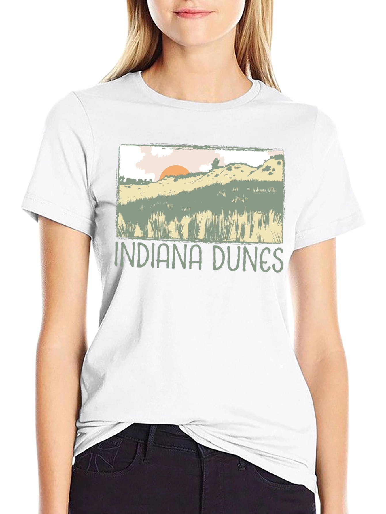 Indiana Dunes Graphic T-Shirt - Nature Inspired Tee