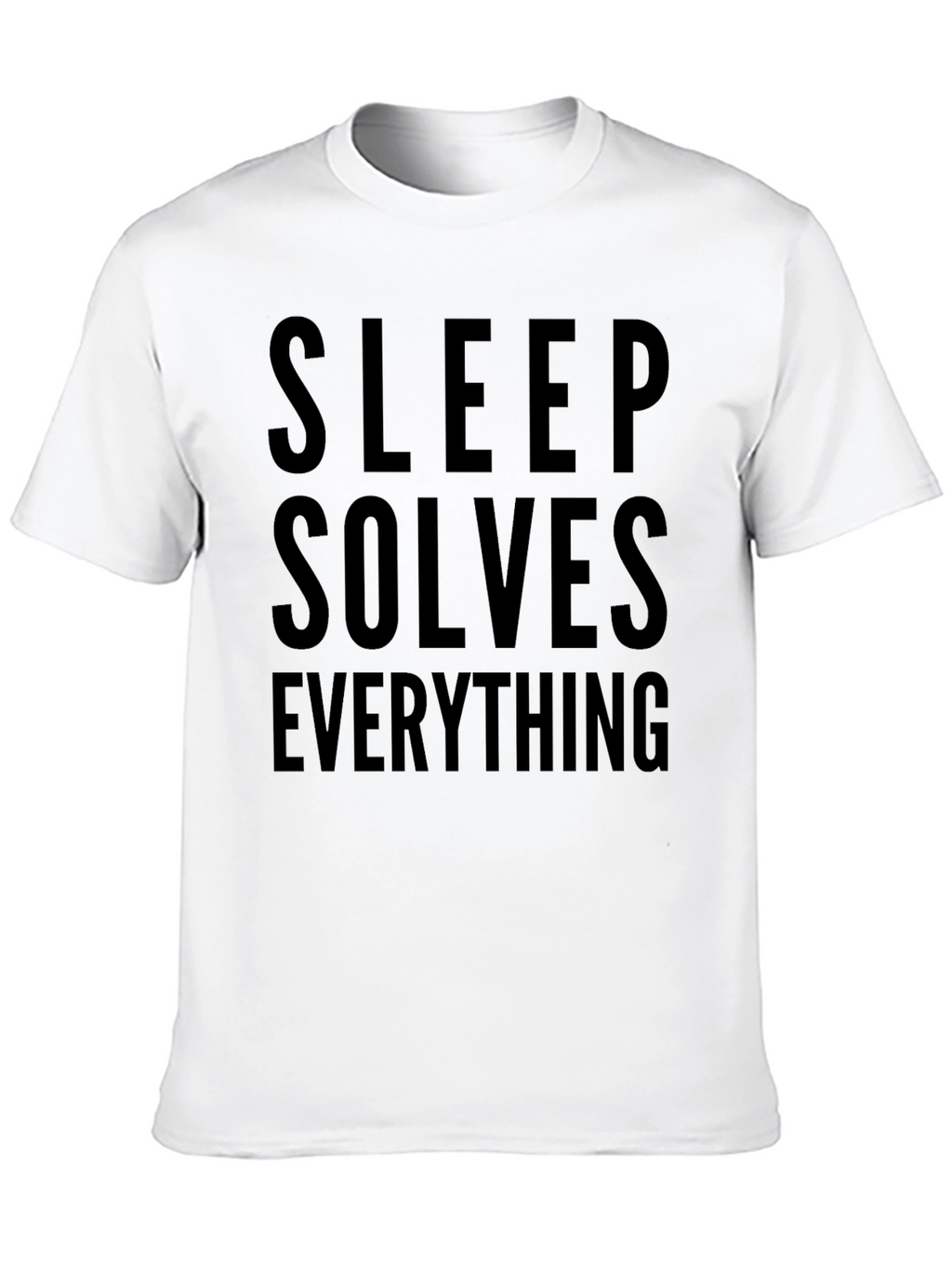 Sleep Solves Everything Black T-Shirt