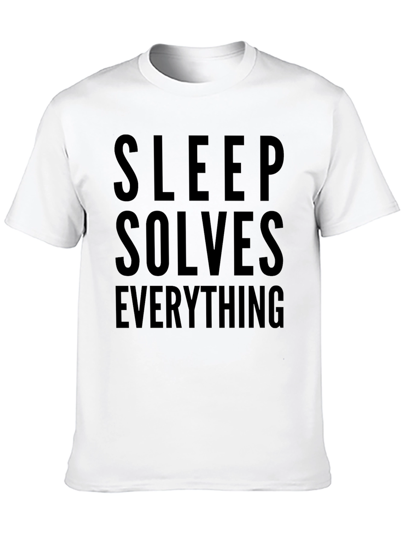 Sleep Solves Everything Black T-Shirt