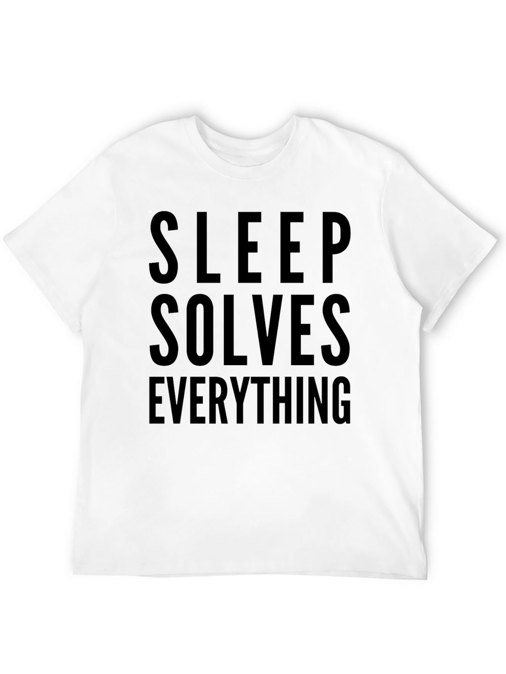 Sleep Solves Everything Black T-Shirt