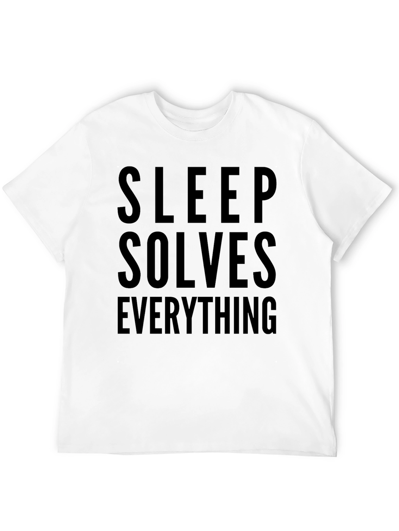 Sleep Solves Everything Black T-Shirt