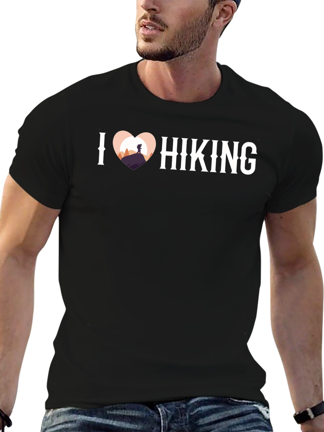 I Heart Hiking Graphic Tee - Adventure Shirt
