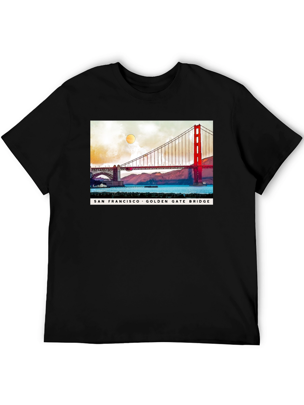 San Francisco Golden Gate Bridge Graphic T-Shirt