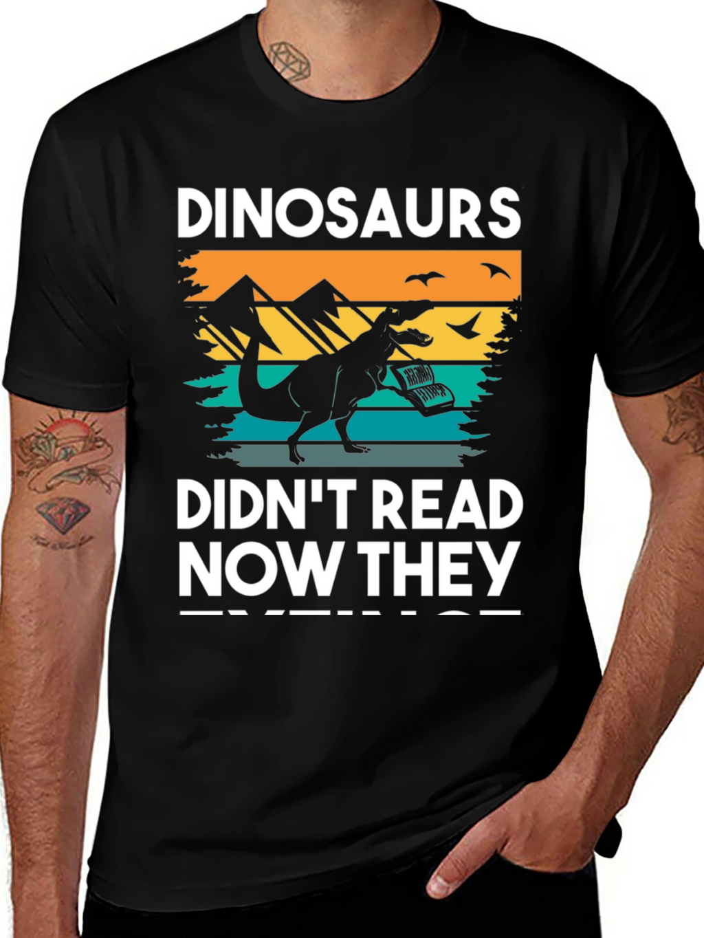 Dinosaurs Didnt Read T-Shirt