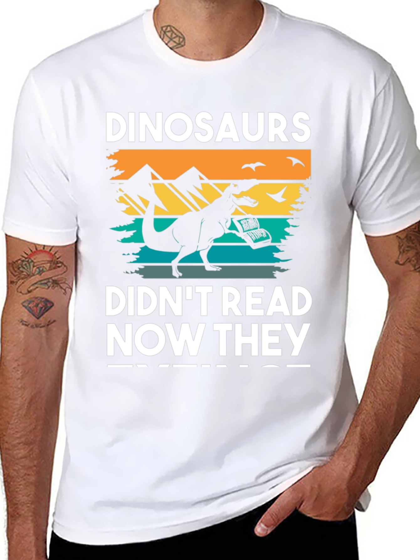 Dinosaurs Didnt Read T-Shirt