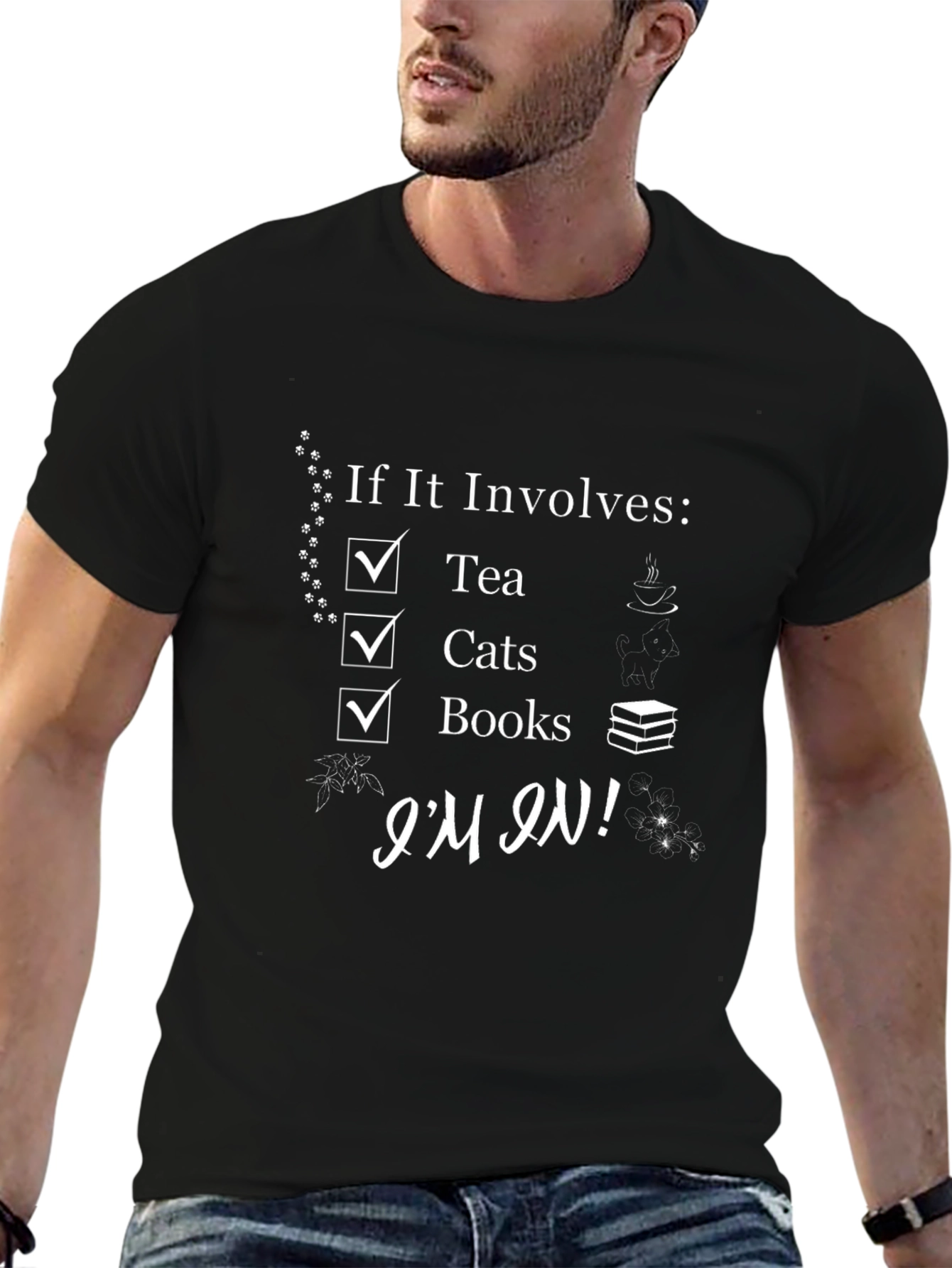 Tea Cats Books T-Shirt Im In!