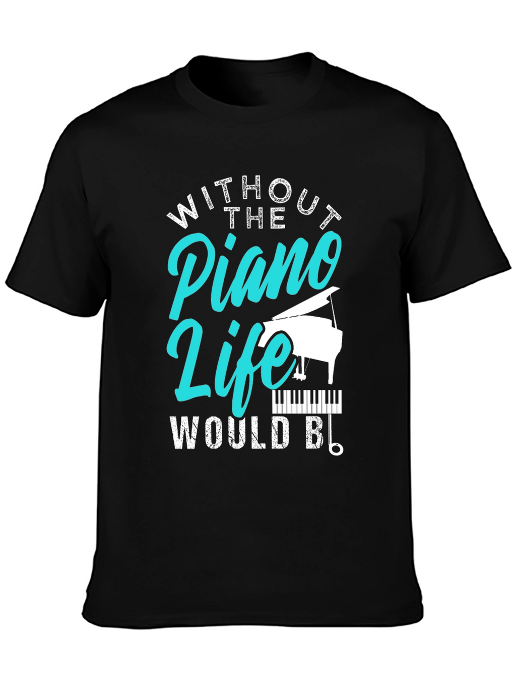 Piano Life Graphic Tee - Music Lover Shirt