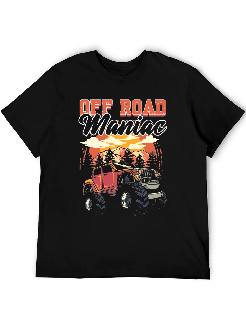 Off Road Maniac Black T-Shirt