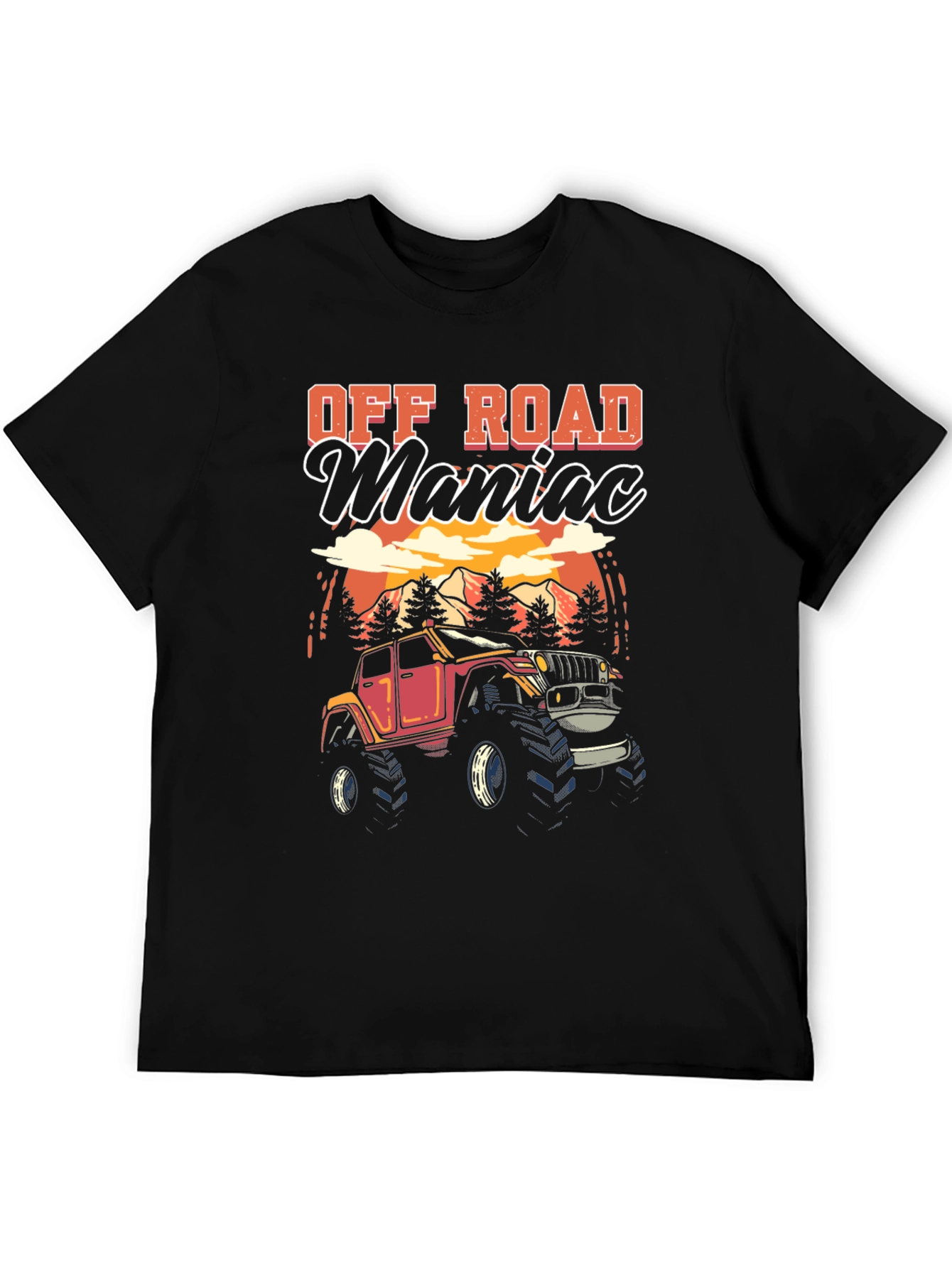 Off Road Maniac Black T-Shirt